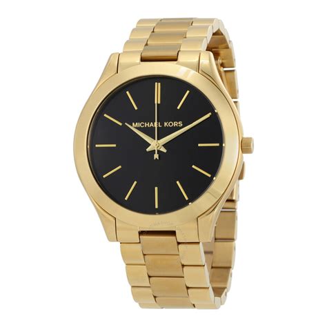 michael kors ladies watch black face|Oversized Slim Runway Black.